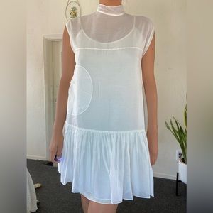 Morgane Le Fay White Cotton Dress